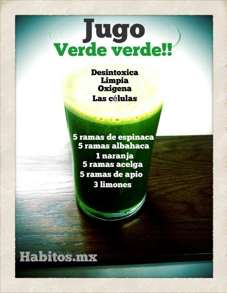zumo verde verde