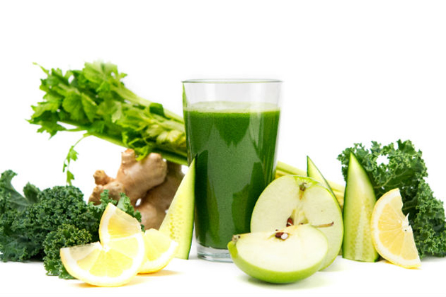 zumo verde para bajar el colesterol